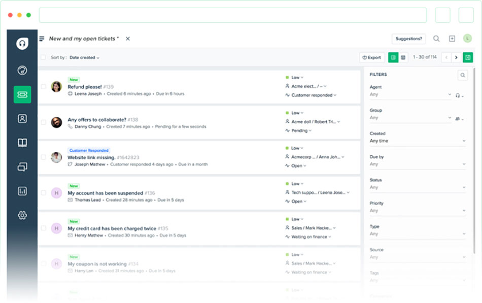 نرم افزار Freshdesk | داناپرداز