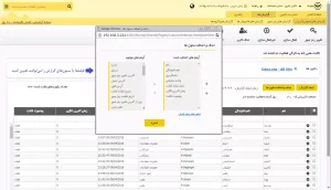 مشخص کردن ستونهای گزارش