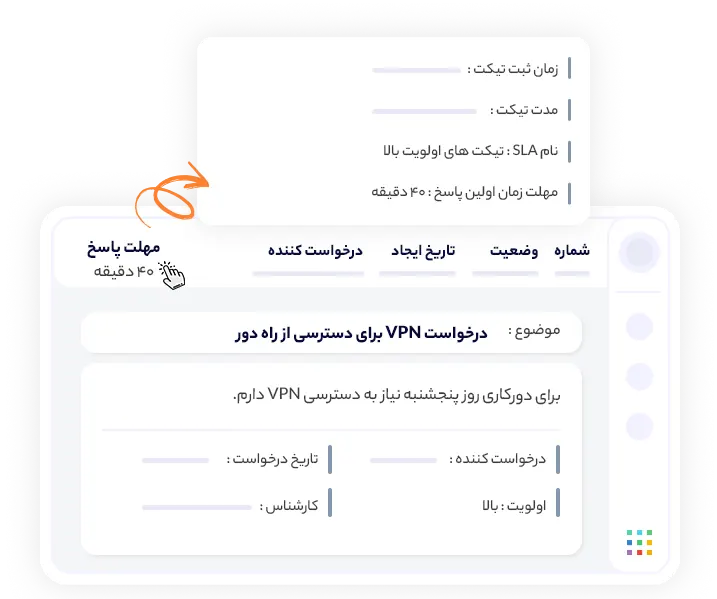پاسخ های تیکت