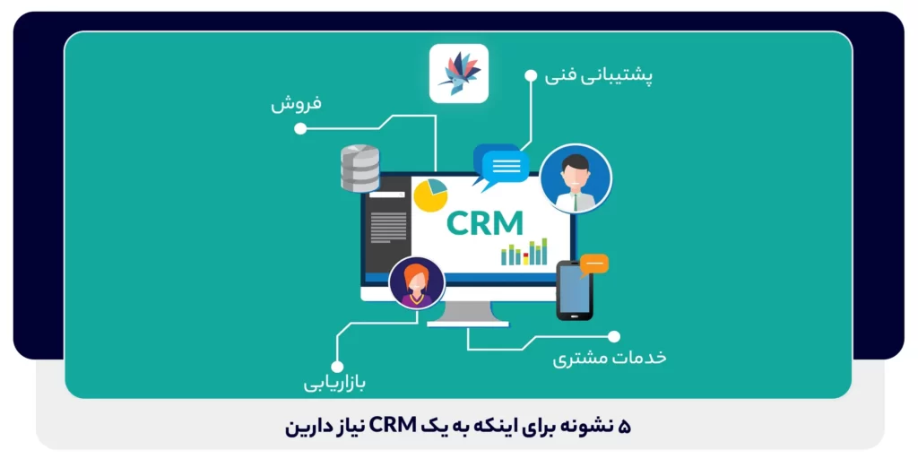 5 نشونه برای اینکه به یک CRM نیاز دارین