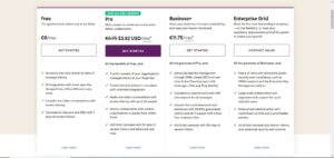 اسکرین شات صفحه قیمت slack